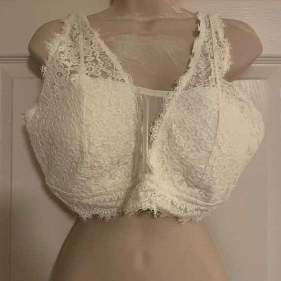 aerie Other - NWT Aerie Ivory Lace Bralette XL